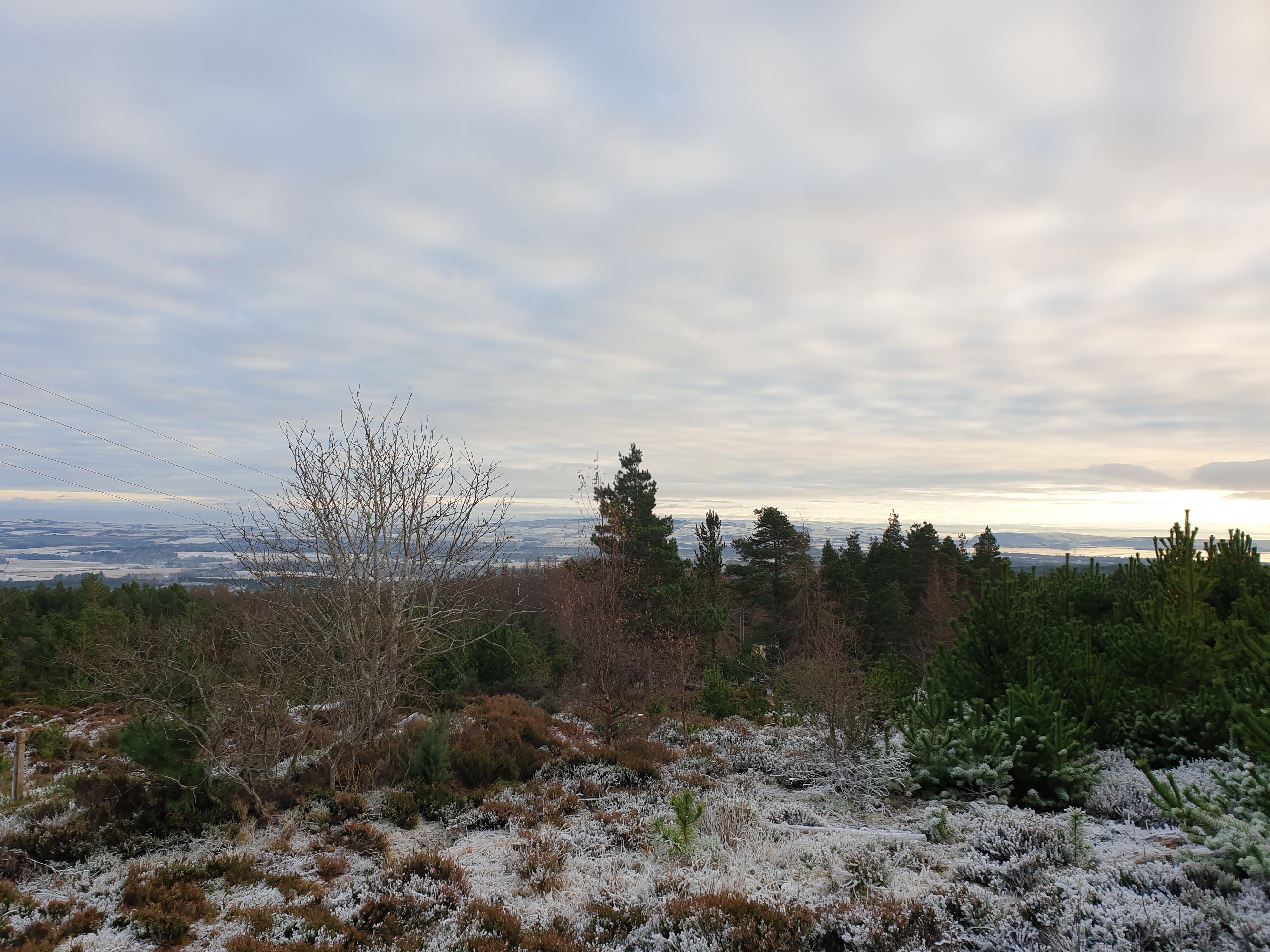 View from top of Tain Hill over East Ross peninsular and over Black Isle 