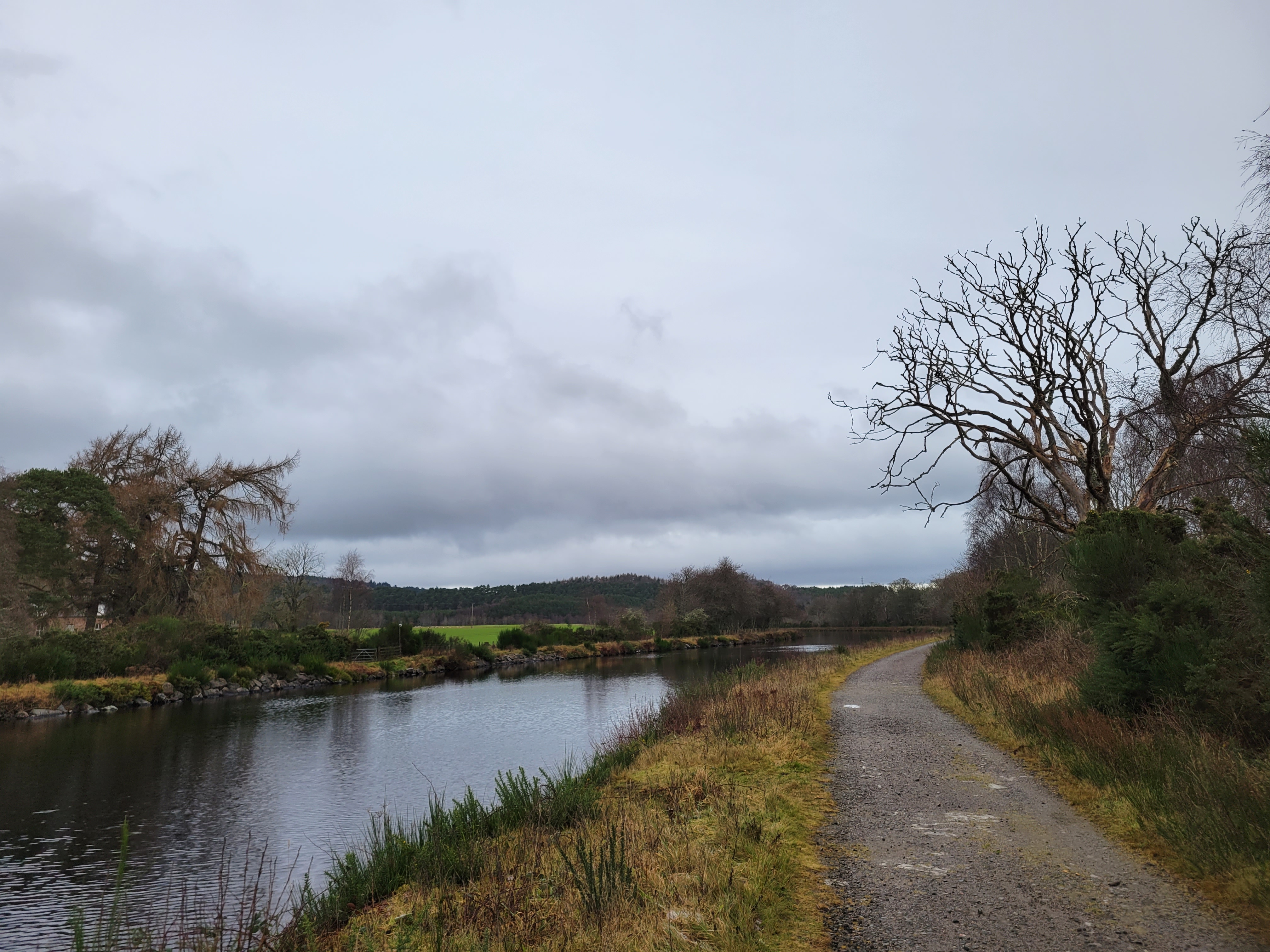 Footpath along Caledonian Canal. 