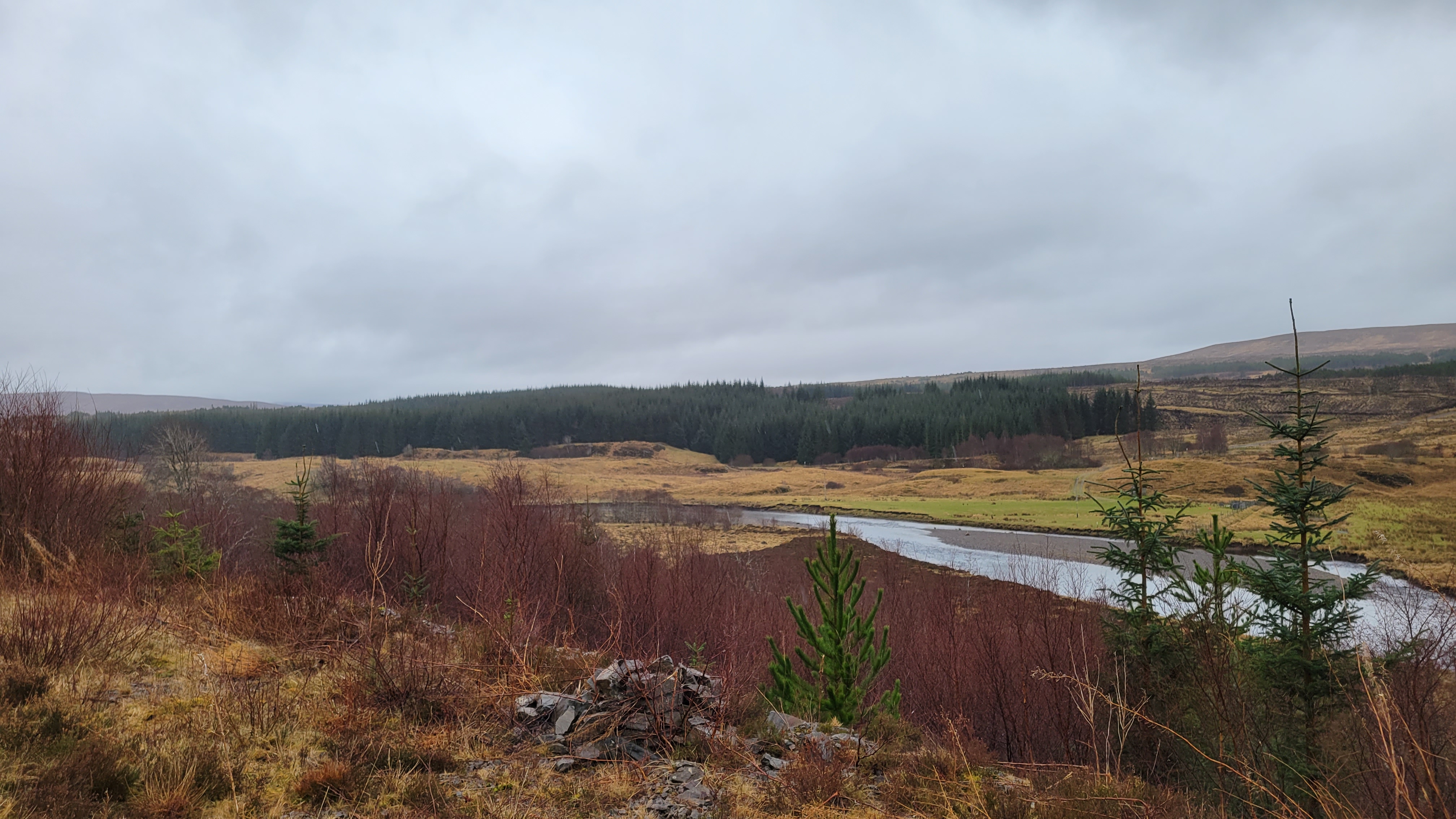 stunning view from Oykle bridge walk path 