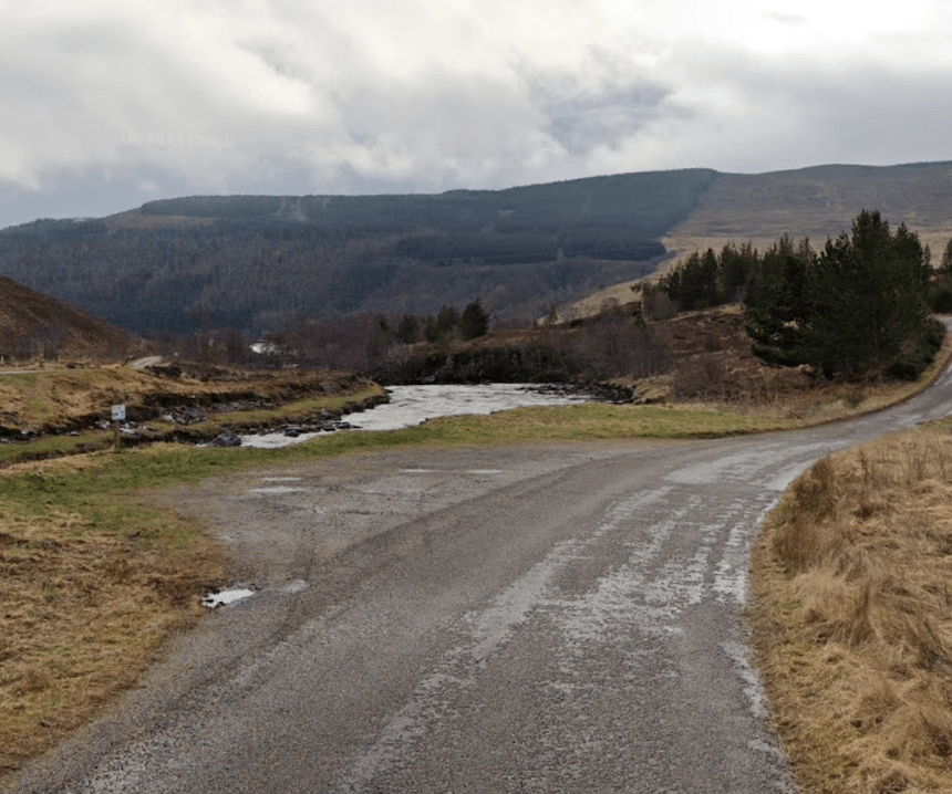 parking place at Oykel Bridge 